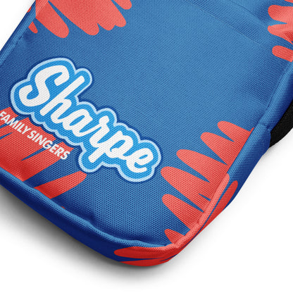 Dark Blue & Red Crossbody Bag ft Sharpe Family Singers Logo